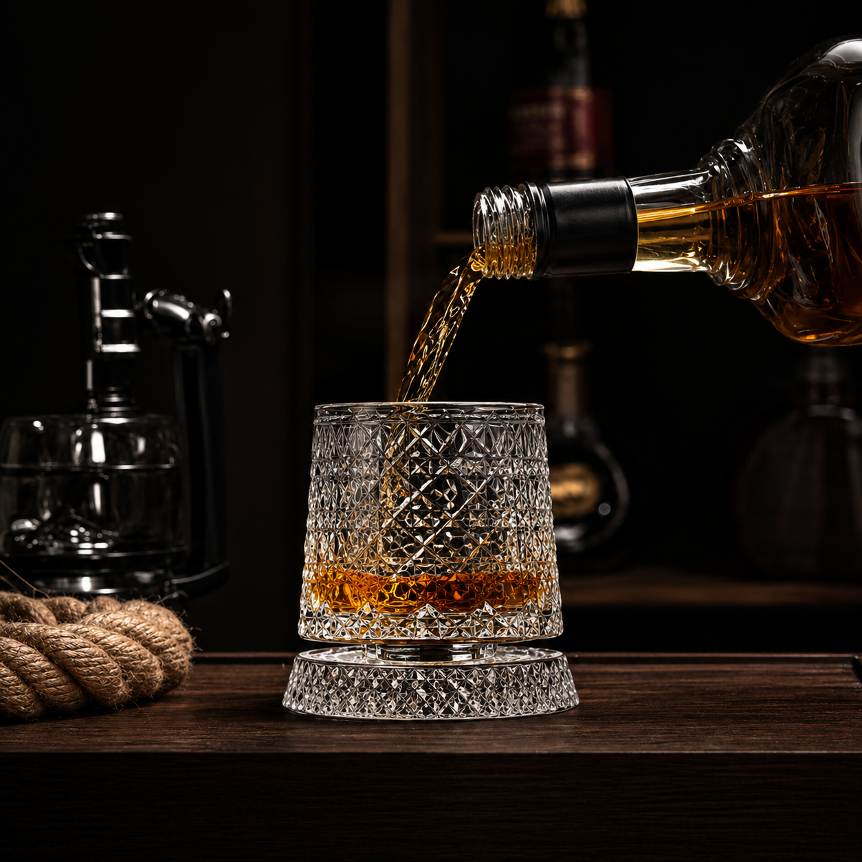 NoctVault™ Rotating Crystal Glass
